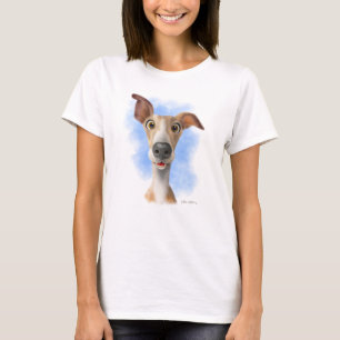 T-shirt Dessin animé adorable Whippet