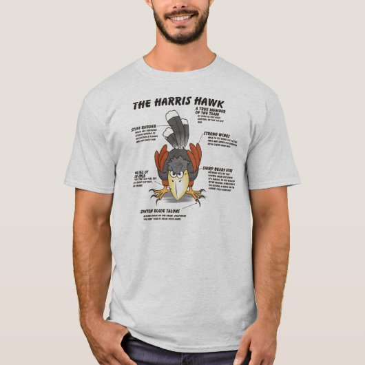 T-shirt Dessin animé de Buse de Harris (Devant)