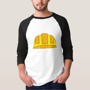 T-shirt Dessin animé de casque jaune