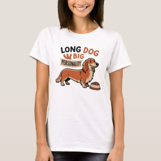 T-shirt Dessin animé de grand chien à forte personnalité