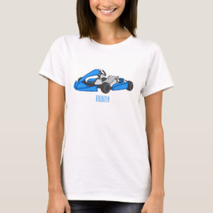 T-shirt dessin animé de Kart racing