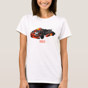 T-shirt dessin animé de Kart racing