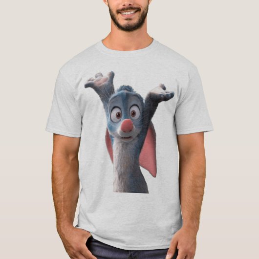 T-shirt Dessin animé de lapin choqué (Devant)