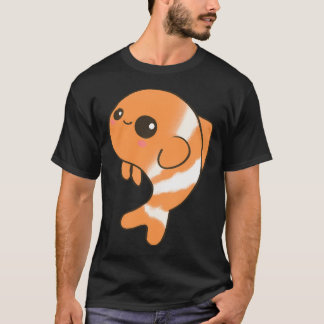 T-shirt Dessin animé de poisson adorable à la main