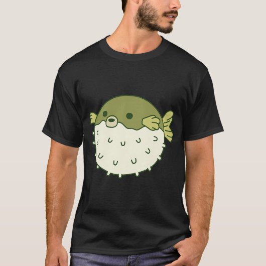 T-shirt Dessin animé de poisson-globe (Devant)