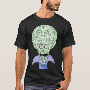 T-shirt Dessin animé de science-fiction avec un alien à gr