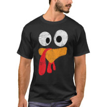 Dessin animé de Thanksgiving Drole Visage de dinde