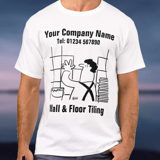 T-shirt Dessin animé de Wall & Floor Tiling