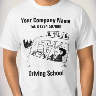 T-shirt Dessin animé d'école de conduite à personnaliser