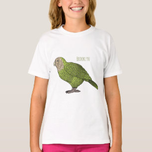 T-shirt dessin animé d'oiseaux de Kakapo