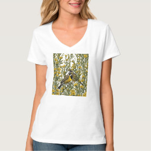 T-shirt Dessin animé d'un Sturnelle de l'Ouest 2