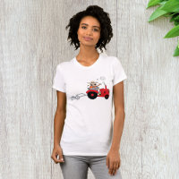 Dessin animé humoristique de tracteur de paysan de