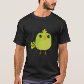 T-shirt Dessin Animé Oiseau Vert (Devant)