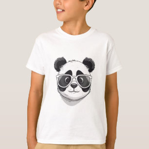 T-shirt Dessin Animé Panda Mignon
