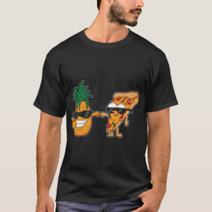 T-shirt dessin animé pizza et ananas Design