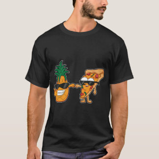 T-shirt dessin animé pizza et ananas Design