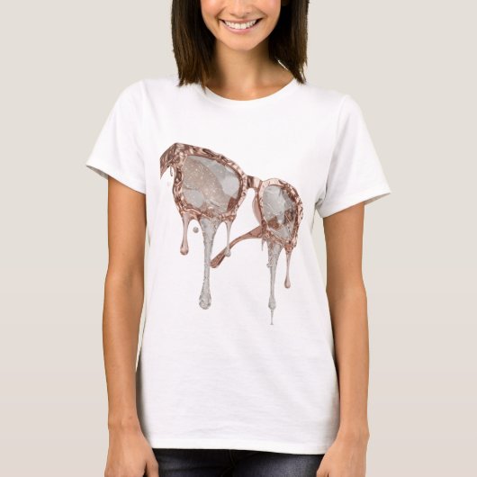 T-shirt Dessin ART ABSTRAIT Argent Clair (Devant)