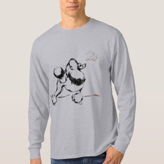 T-shirt Dessin Caniche noir (Devant)