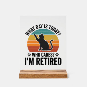 T-Shirt Dessin Citation Drôle Chat Retraité Couche
