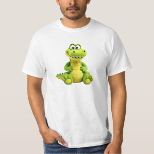 T-shirt Dessin d’un crocodile rigolo.