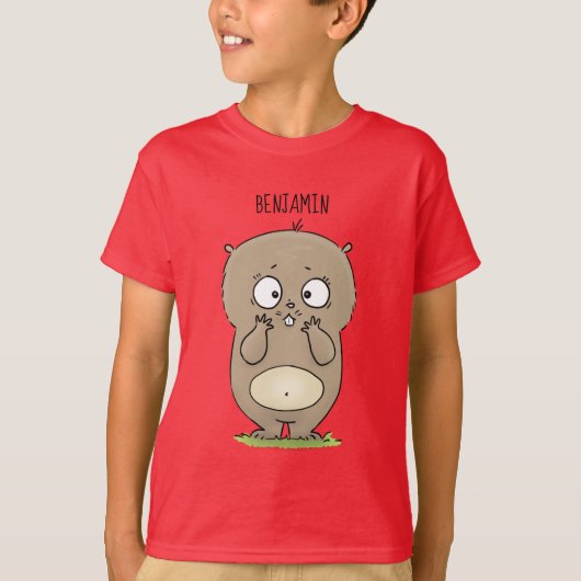 T-shirt Dessin d'adorable hamster (Devant)