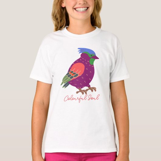 T-shirt Dessin d'âme coloré (Devant)