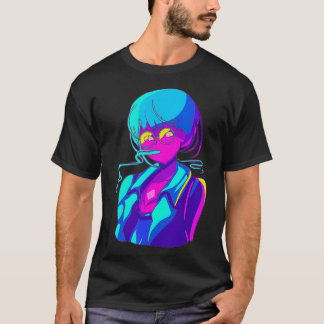 T-shirt Dessin d'animation japonaise Manga Anime Girl