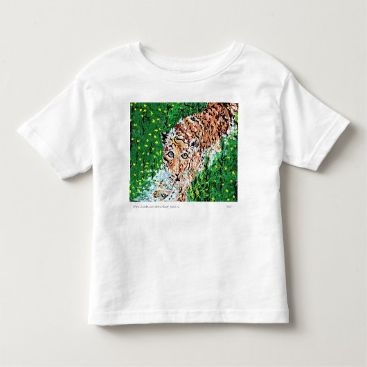 T-Shirt : Dessin de bébé d'un tigre (Devant)