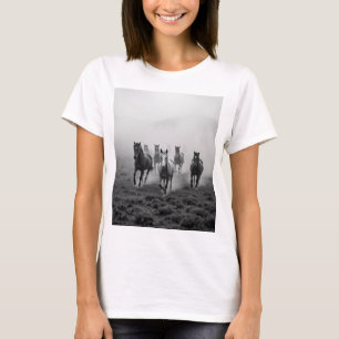 T-shirt Dessin de charbon de cheval Majestic - Grace et St