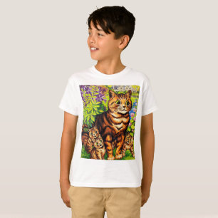 T-shirt Dessin de chat mignon et chatons par Louis Wain