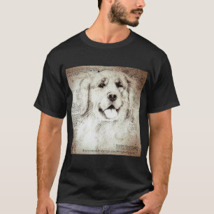 T-shirt Dessin de chien Leonardo da Vinci Art classique Ho