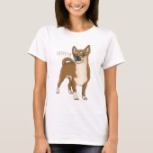 T-shirt Dessin de Chihuahua pour chien (Devant)