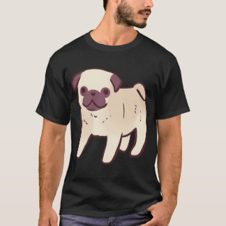 T-shirt Dessin de chiot Pug