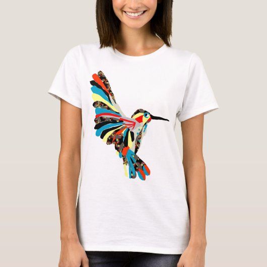 T-shirt dessin de colibri (Devant)