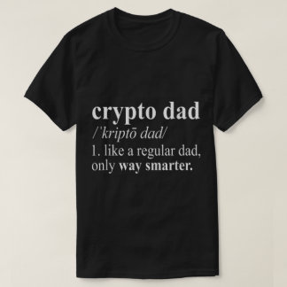 T-shirt Dessin de définition de papa crypto drôle