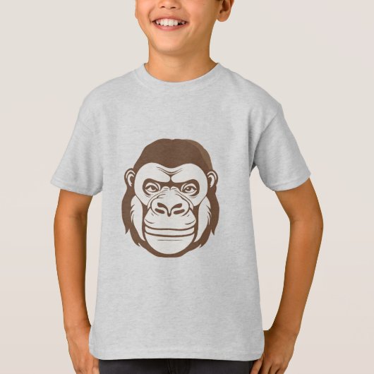 T-shirt Dessin de dessin de Gorilla (Devant)