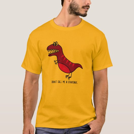 T-shirt Dessin de dinosaure violet drôle avec slogan (Devant)