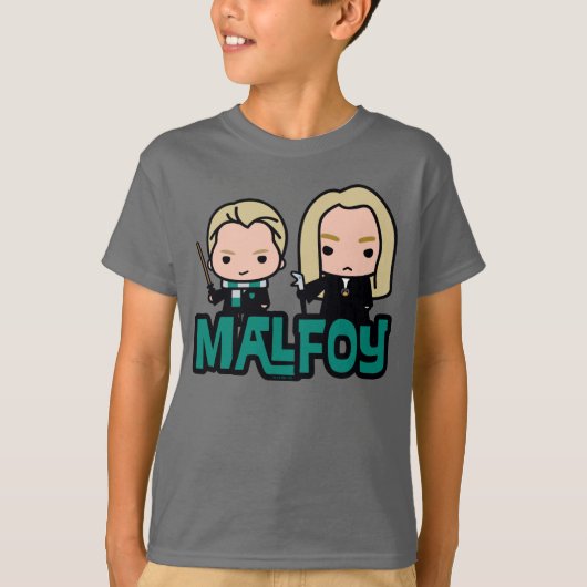 T-shirt Dessin de Draco et Lucius Malfoy (Devant)