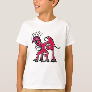 T-shirt dessin de dragon d'art linéaire Imaginaire