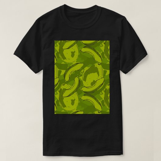 T-shirt Dessin de feuillage à la mode Avocado (Design devant)