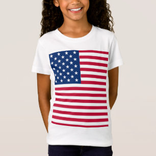 T-Shirt Dessin de fierté de drapeau américain USA
