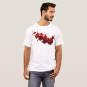 T-shirt Dessin de FLEUR ABSTRAITE captivant (Devant entier)