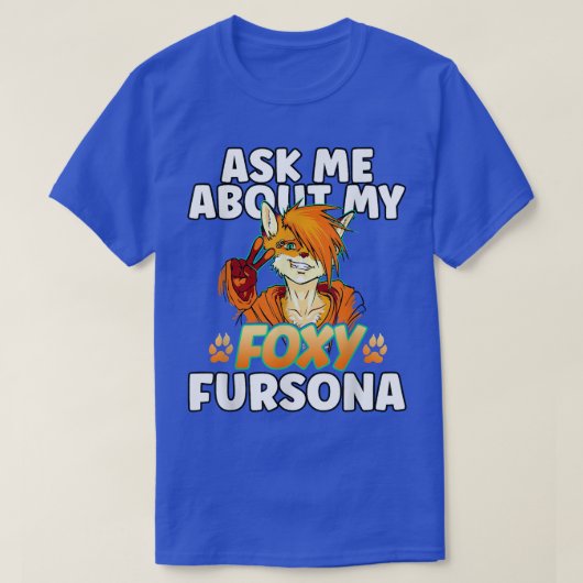 T-shirt Dessin De Fo Avec Mignonette Furry Fersona Fursuit (Design devant)