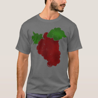 T-shirt dessin de fruits de raisin 1