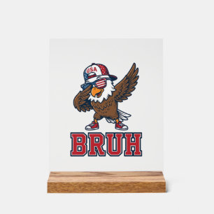 T-Shirt Dessin de gravure vintage de l'aigle patri