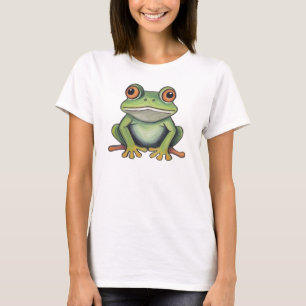 T-shirt Dessin de grenouille au crayon de couleur