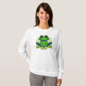 T-shirt Dessin de grenouille verte (Devant entier)