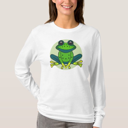 T-shirt Dessin de grenouille verte (Devant)