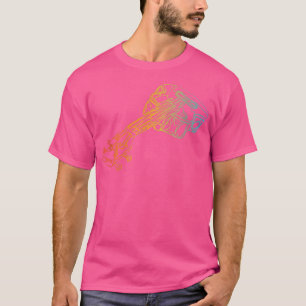T-shirt Dessin de guitare acoustique Guitare Guitariste Jo