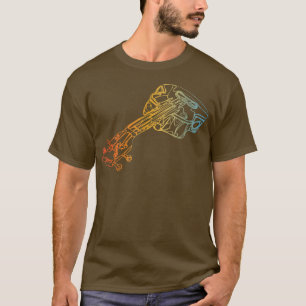 T-shirt Dessin de guitare acoustique Guitare Guitariste Jo